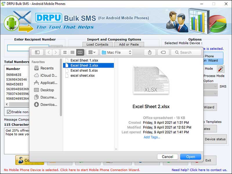 Screenshot of Android Group SMS 6.0.1.4