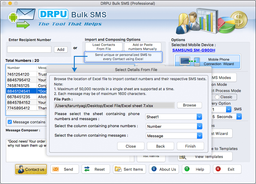 Mac Bulk Sms-Professional