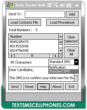 Pocket PC to Mobile Bulk SMS Software