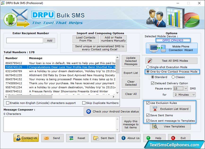 Bulk SMS Software - Professional