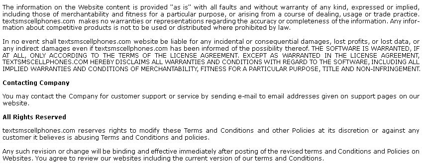 Terms and Conditions