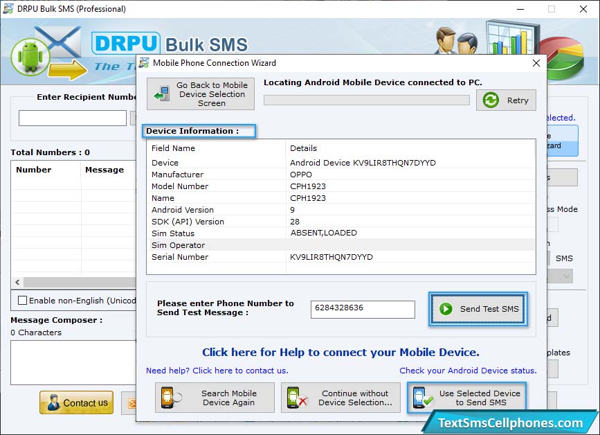 Bulk SMS Software for Windows Mobile Phones
