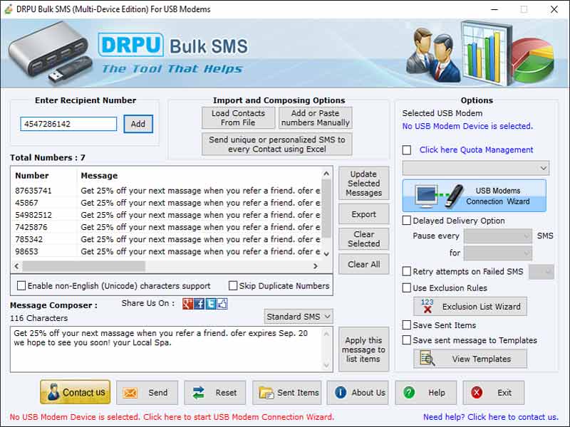 GSM Modem Send SMS 9.2.1.0 full